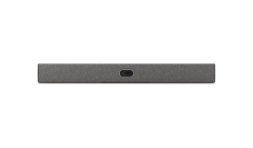 Neat Bar 2 Generation 2 Collaboration Bar designed for Zoom and Microsoft Teams. Up to two screens. Integrated camera microphones speakers and wall table and snapon mounts. Neat Pad NEATPADSE is required as Neat Bar 2 controller