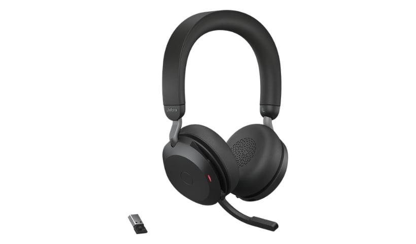 Jabra Evolve2 75 - USB-A UC with Charging Stand - Black