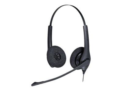 Jabra Biz 1500 Duo (Binaural) QD is a professional grade corded headset with noise cancelling microphone, covers both ears